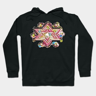 Rose Star of David Hoodie